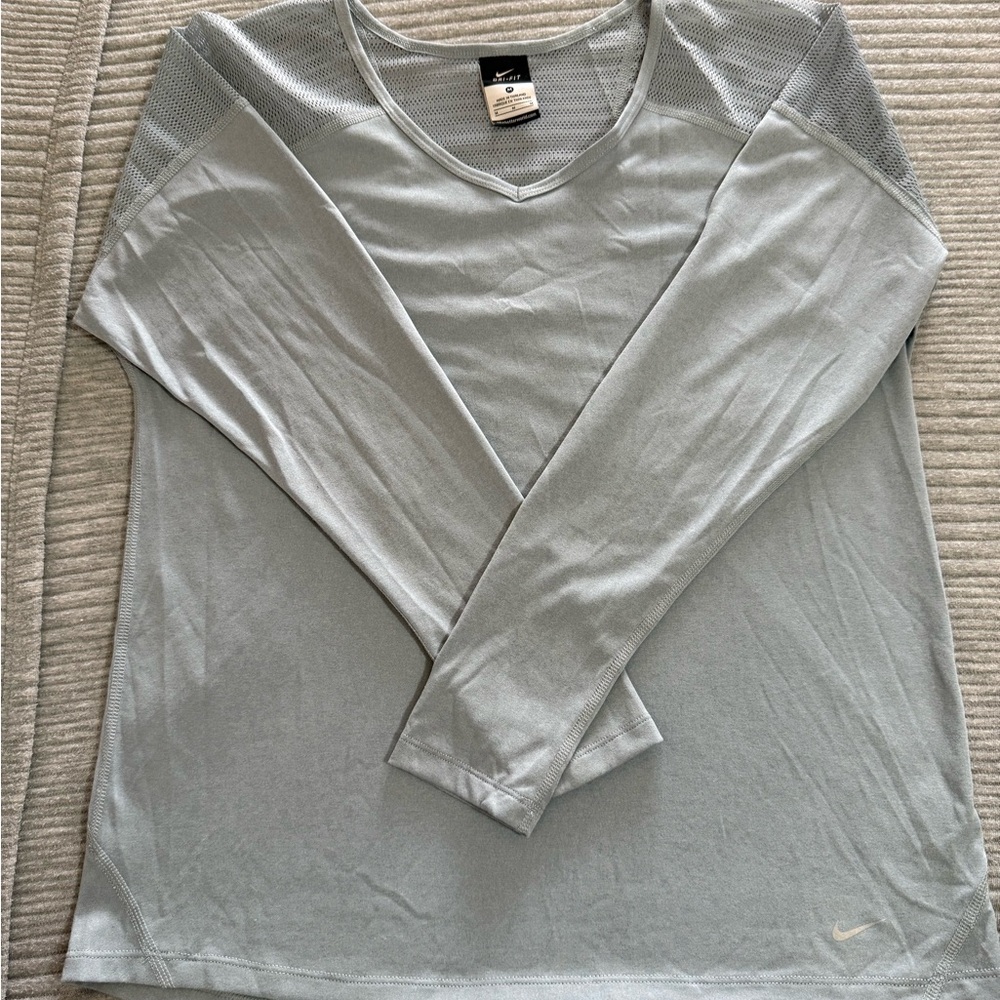 Nike Gray Long Sleeve Top